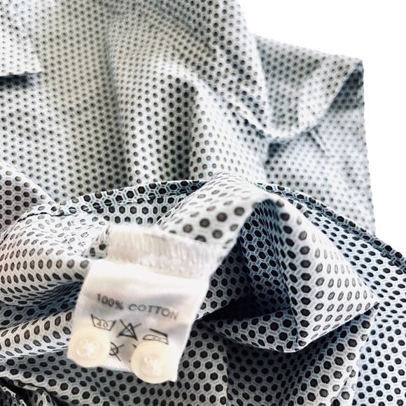 Boys n’ Arrows geometric print button down shirt size 4 - Picture 5 of 6